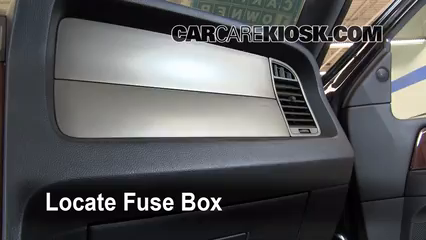 Interior Fuse Box Location: 2003-2014 Lincoln Navigator - 2011 Lincoln